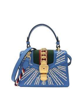 Gucci Sylvie Bag Handbag Blue